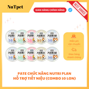 Pate cho mèo, hỗ trợ tiết niệu, dinh dưỡng cao nutri plan 90g nhập khẩu hàn quốc