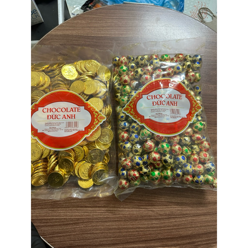 combo 2kg sôcola Đức Anh ( Đồng Tiền, Trái Banh ) quà tết ý nghĩa