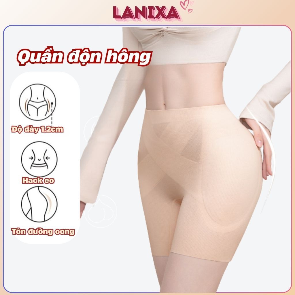Quần độn hông định hình tôn dáng hack eo thon gọn mặc váy body đồ ôm thoáng khí co giãn LANIXA N2028