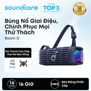Loa Bluetooth soundcore Boom 3i, chống nước IP68, phát nhạc nổi trên mặt nước, công nghệ BassUp 2.0