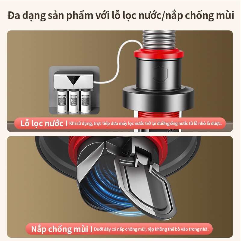 Nút Silicone Ngăn Mùi Hôi, Chống Côn Trùng Ống Thoát Nước Bồn Rửa, Máy Giặt Van 1 Chiều
