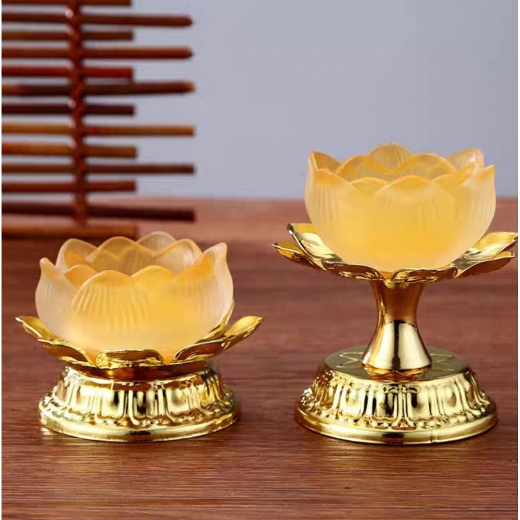 Chân nến HOA SEN ĐẾ ĐỒNG