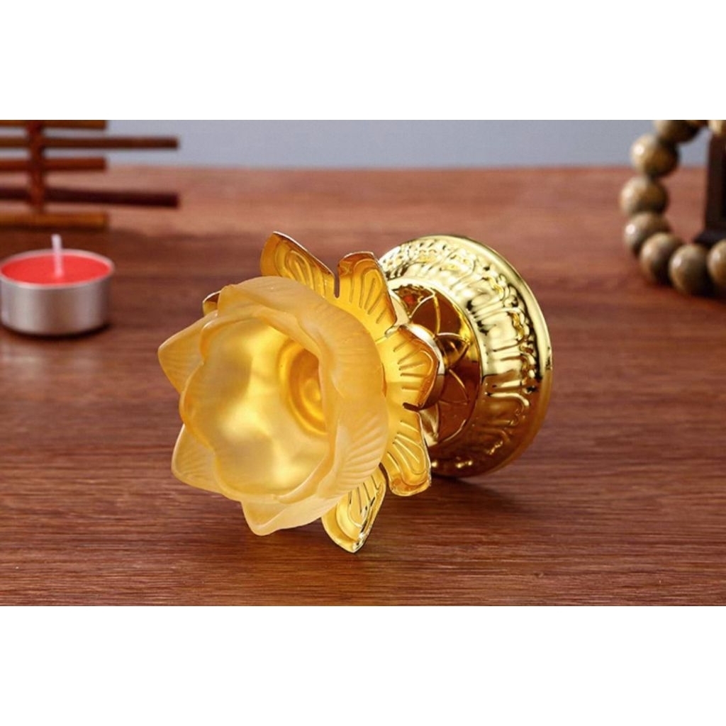 Chân nến HOA SEN ĐẾ ĐỒNG