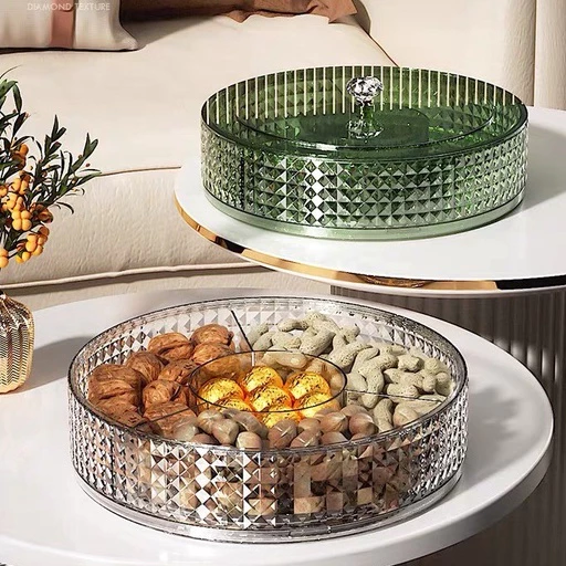 Khay đựng mứt 6 ô, hộp đựng bánh kẹo Tết Kèm Khay ,Màu Hổ Phách Sang Trọng ,Có Nắp Đậy Mẫu Mới 2026