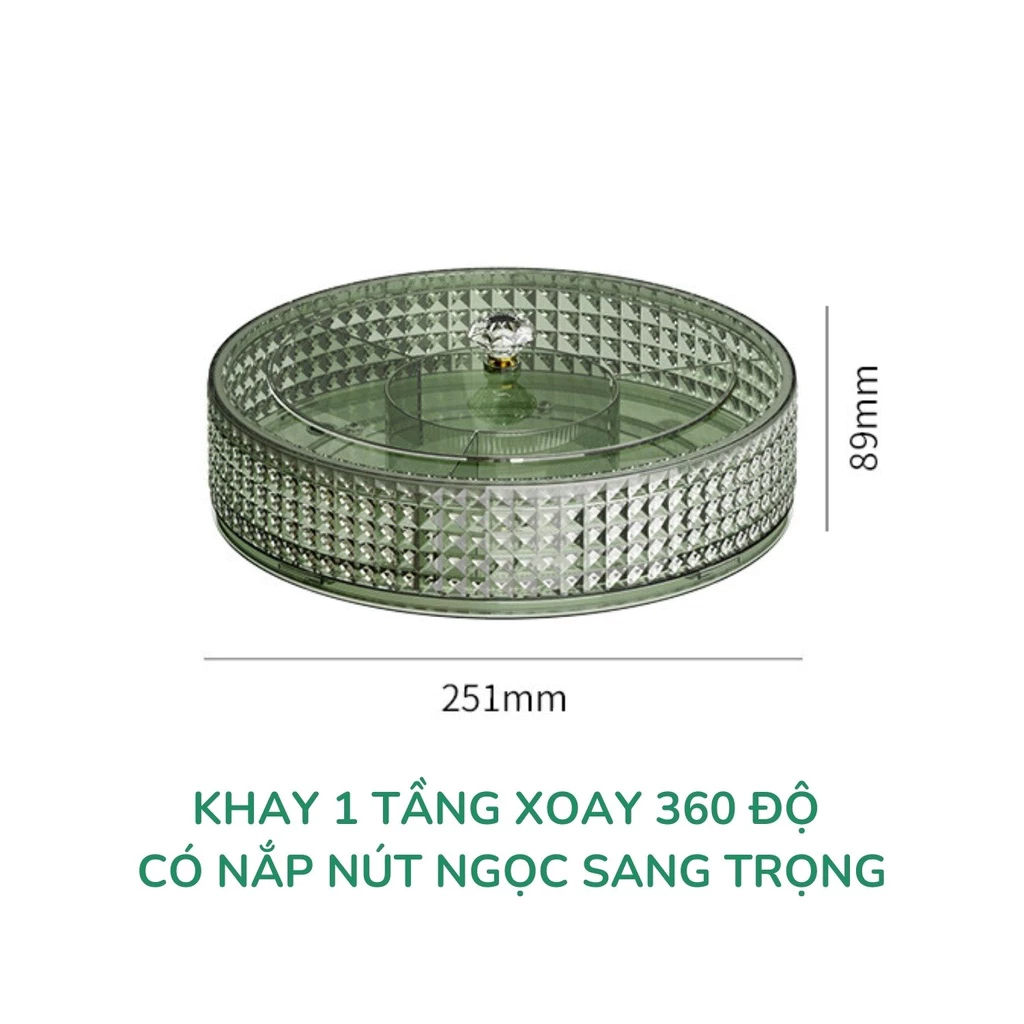 Khay đựng mứt 6 ô, hộp đựng bánh kẹo Tết Kèm Khay ,Màu Hổ Phách Sang Trọng ,Có Nắp Đậy Mẫu Mới 2026