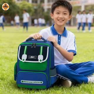 Balo Học Sinh Nam Đẹp Chống Gù TNBags Smart Green TN.B 3111 Siêu Nhẹ, Ngăn Chính Rộng Mở 180°!