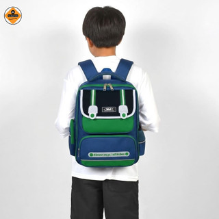 Balo Học Sinh Nam Đẹp Chống Gù TNBags Smart Green TN.B 3111 Siêu Nhẹ, Ngăn Chính Rộng Mở 180°!