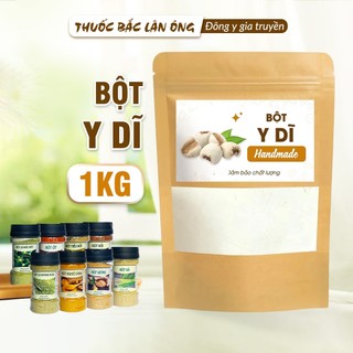 Bột y dĩ nếp 1kg, bột bobo, nguyên chất, thơm mịn, dùng pha uống, nấu cháo, đắp mặ nạ - Lãn Ông