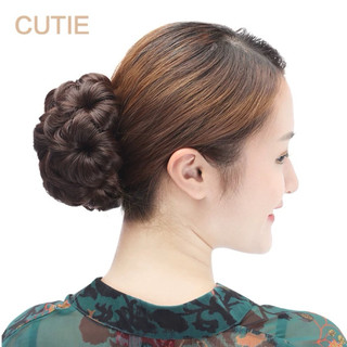 Búi tóc giả thời trang Trung Niên-Búi hoa không đính đá CAO CẤP HaminStore