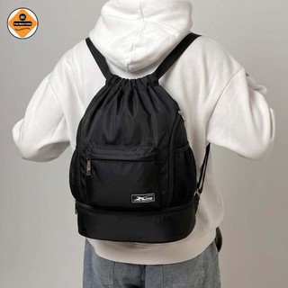 Balo Dây Rút Chống Nước Xbags Wisdom XB6004 Màu Đen Siêu Nhẹ, Cá Tính , Có Ngăn Đựng Giày Riêng!