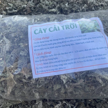 Hạ khô thảo, cải trời khô Tây Bắc (500g, 1kg) từ rau cải trời tươi hỗ trợ bướu cổ, viêm gan B,C, tăng huyết áp