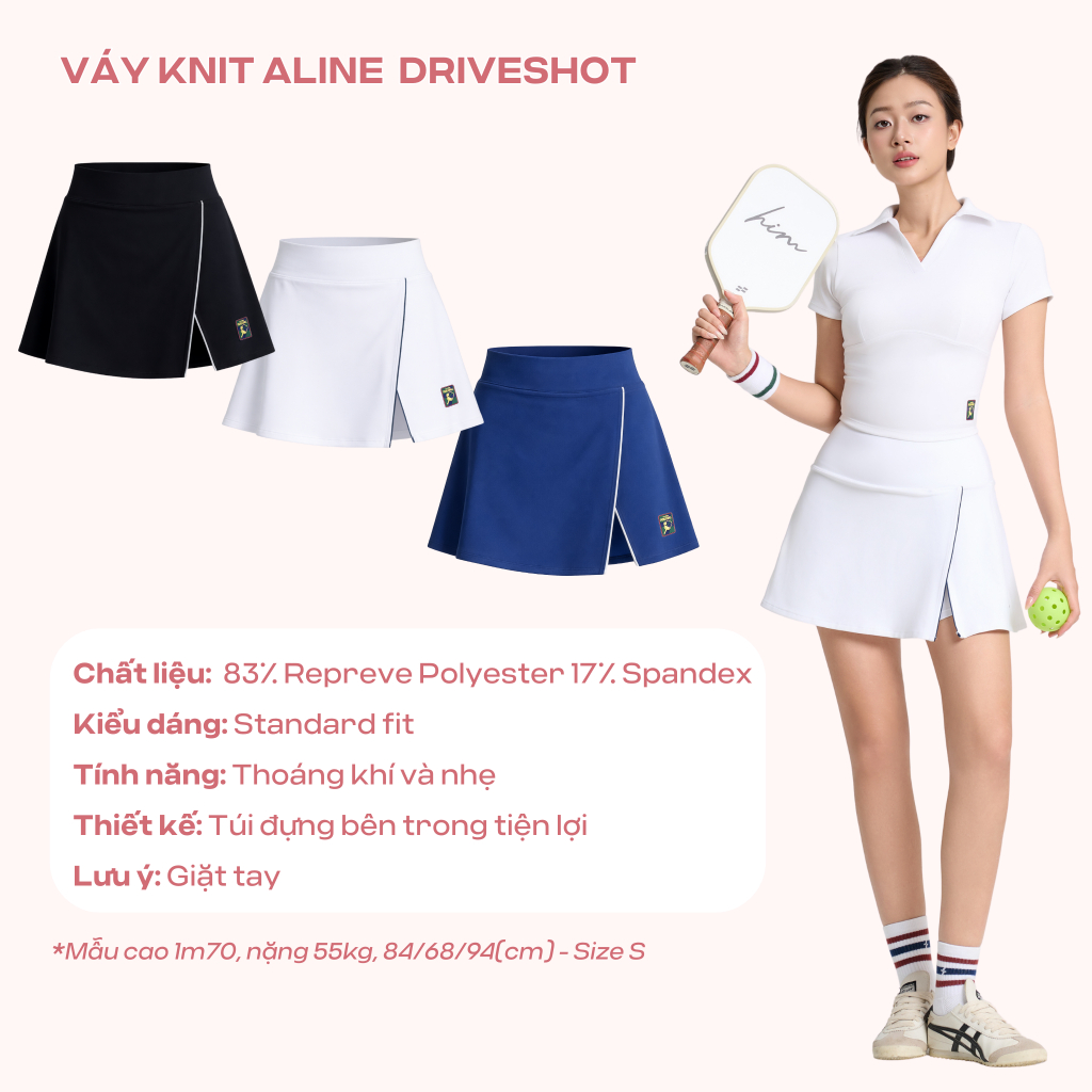 [MUA 2 GIẢM 10%] BST chân Váy thể thao đi chơi Pickleball Nữ mềm mại thoải mái từng cử động Coolmate