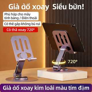 Giá đỡ xoay 720°, thiết kế tản nhiệt rỗng vững chắc, gấp gọn tiện lợi, phù hợp với nhiều thiết bị!