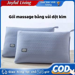 Gối massage Chất Liệu Cotton Mềm Chỉnh hình cổ Ngủ ngon Thoáng khí Chống Dị Ứng 40*60cm