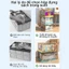 STON Hộp đựng quần áo hộp nhựa đựng đồ trong suốt gập lại Hộp Nhựa Đựng Đồ Thông Minh Có Bánh Xe