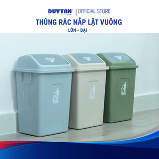 [Lớn - Đại] Thùng Rác Nắp Lật Vuông Duy Tân – Hiện Đại, Dễ Vệ Sinh, Phù Hợp Gia Đình – Văn Phòng