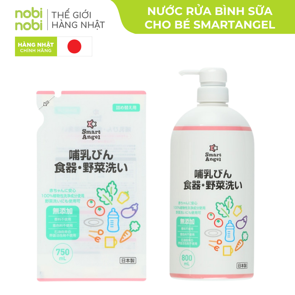 [DATE 12/2026] Combo Bình Nước Rửa Bình 800ml + Túi Nước Rửa Bình 750ml