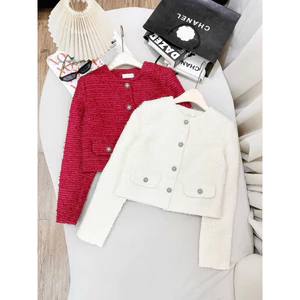 Áo dạ tweed nắp túi