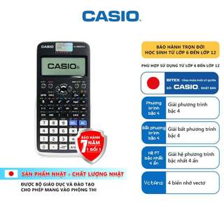 [CB] Máy Tính Casio FX-580VN X (Hàng Chính Hãng) - 521 Tính Năng, Được Mang Vào Phòng Thi, Trợ Thủ Đắc Lực Cấp 2, 3