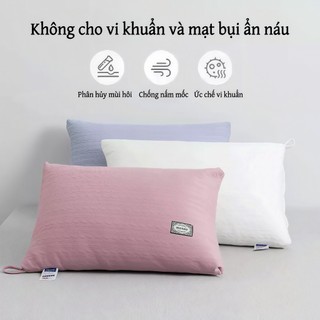 Gối massage Chất Liệu Cotton Mềm Chỉnh hình cổ Ngủ ngon Thoáng khí Chống Dị Ứng 40*60cm