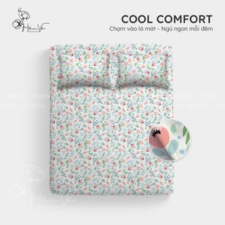 Bộ ga giường gối Lụa Thun Lạnh Spandex Hân Võ Bedding 1m6 1m8 trơn màu, mát mịn, drap ga nệm gối bo thun