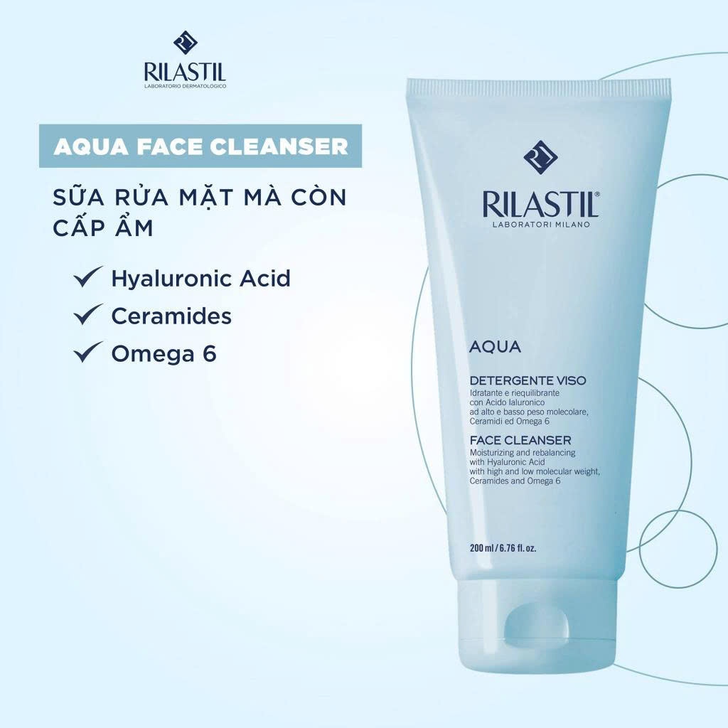 Bộ sản phẩm chăm sóc da giúp dưỡng ẩm cho da Rilastil Aqua - Phương  An House