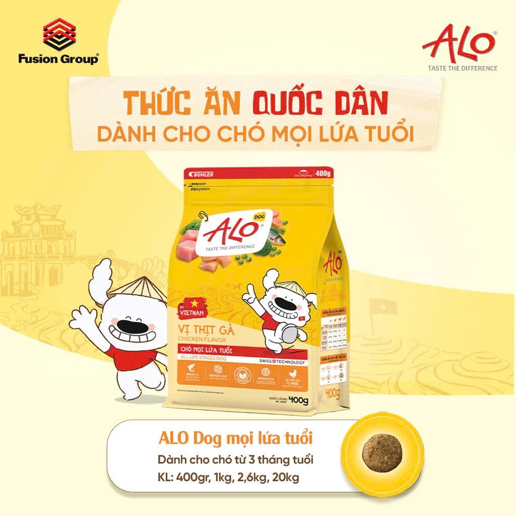 Hạt ALO quốc dân cho chó mọi lứa tuổi - Làm từ gạo, giảm mùi hôi của phân, không gây dị ứng - 1kg