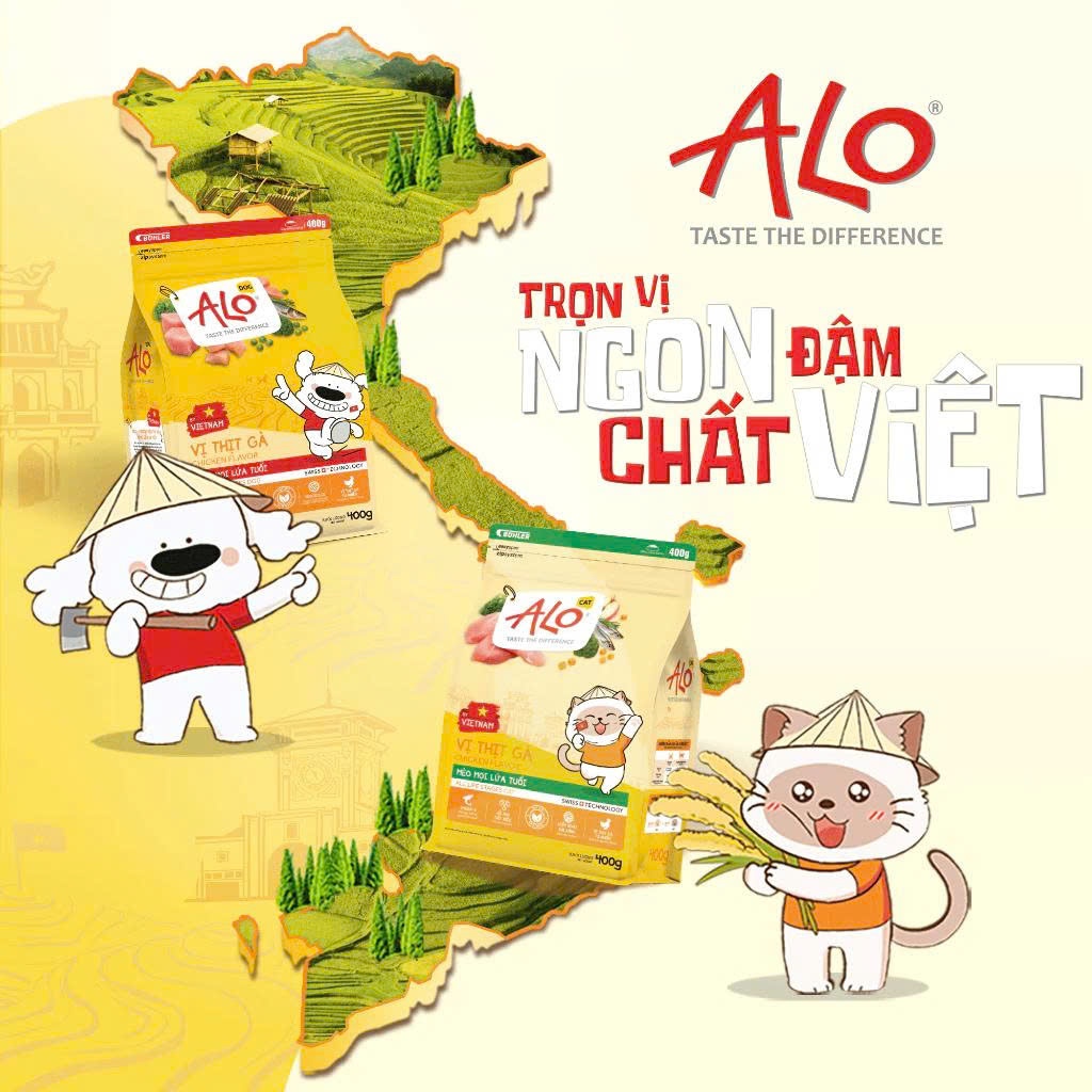 Hạt ALO quốc dân cho chó mọi lứa tuổi - Làm từ gạo, giảm mùi hôi của phân, không gây dị ứng - 1kg