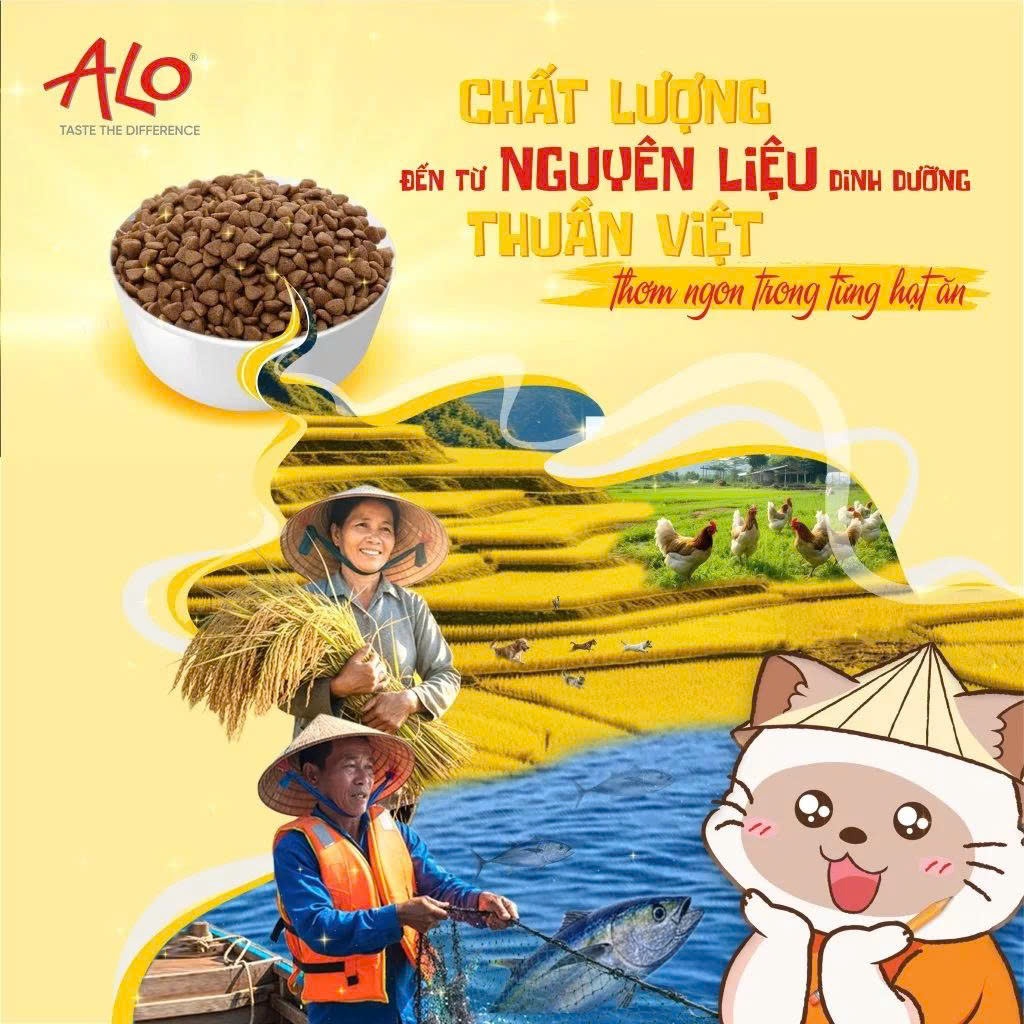Hạt ALO quốc dân cho chó mọi lứa tuổi - Làm từ gạo, giảm mùi hôi của phân, không gây dị ứng - 1kg