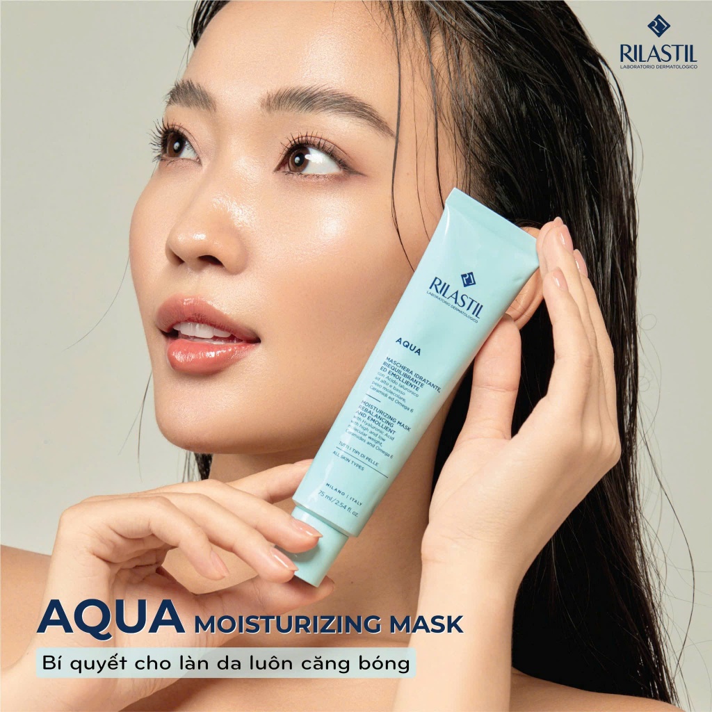 Bộ sản phẩm chăm sóc da giúp dưỡng ẩm cho da Rilastil Aqua - Phương  An House