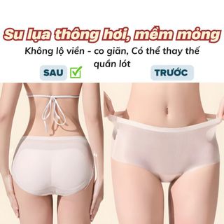 Quần lót nữ độn mông v3 tròn đầy tự nhiên gợi cảm SEXY su lụa cao cấp mềm mịn thoáng mát DEVARI 2055