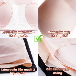 Quần lót nữ độn mông v3 tròn đầy tự nhiên gợi cảm SEXY su lụa cao cấp mềm mịn thoáng mát DEVARI 2055