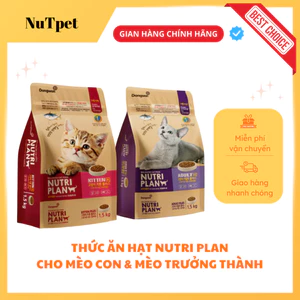 Hạt cho mèo con và mèo trưởng thành Nutri plan 1.5kg