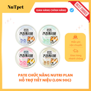 Pate mèo, hỗ trợ tiết niệu, dinh dưỡng cao nutri plan 90g nhập khẩu hàn quốc