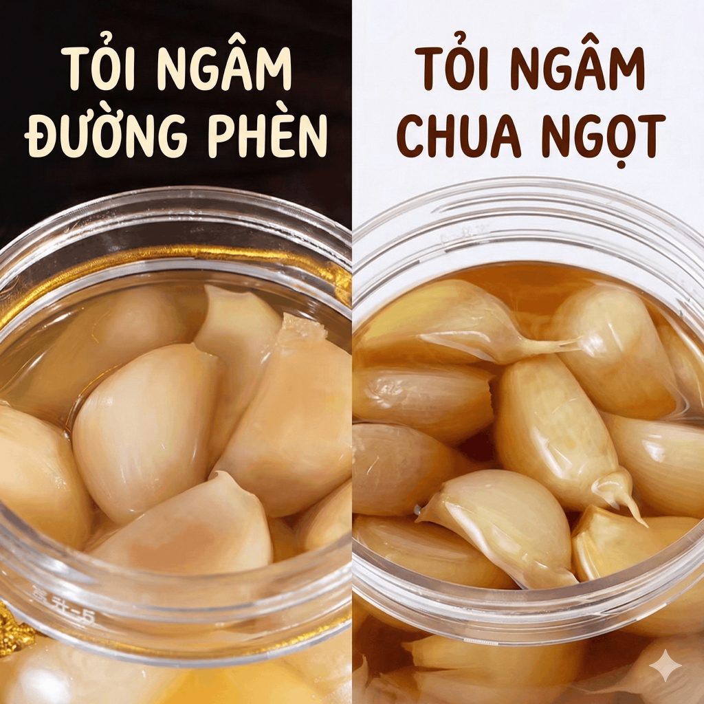 Tỏi Ngâm Tứ Xuyên 2 Vị (Đường Phèn/Chua Ngọt) 800g - Đặc Sản Mi Sơn Tỏi Củ Tuyển Chọn Giòn Rụm, Không Cay Luka Food