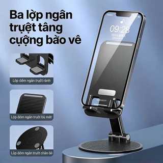 Giá đỡ nâng hạ, xoay 360°, hỗ trợ chống trượt vững chắc, phù hợp với nhiều thiết bị!