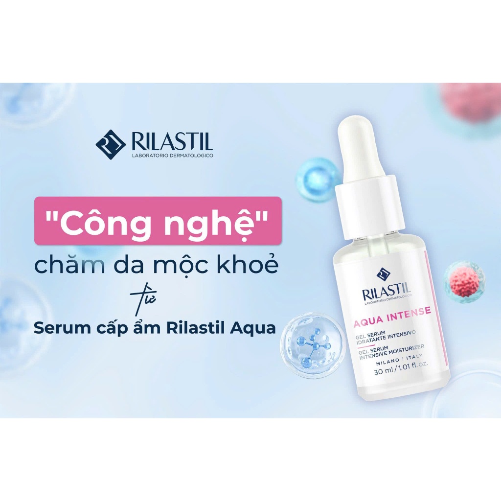 Sản phẩm hỗ trợ cấp ẩm, làm dịu làn sa 72h Rilastil Aqua Intense - Phương An House