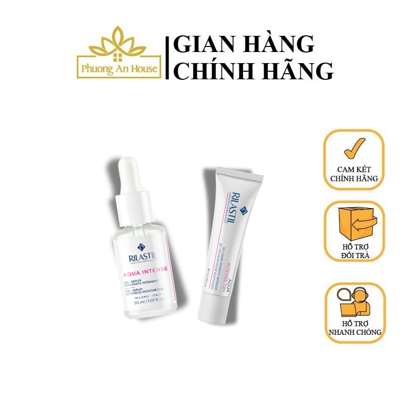Sản phẩm hỗ trợ cấp ẩm, làm dịu làn sa 72h Rilastil Aqua Intense - Phương An House