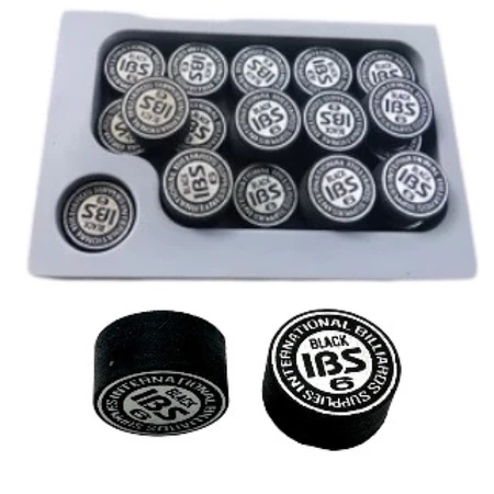 Đầu Cơ IBS 6 Black / Đen (International Billiards Supplies) - Medium Hard - 14mm