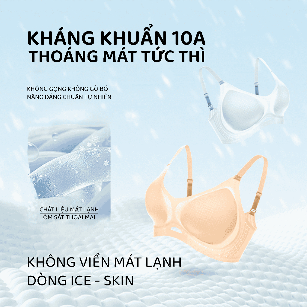 Áo Ngực Đúc Su Unilove Không Gọng Không Lộ Viền Mút Mỏng, Nâng V1, Chống Xệ, Áo Lót Kháng Khuẩn 6605