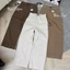 YURI JEANS - (MÃ 27) Quần Jean Nữ Ống Suông Màu Be, Nâu Tây Dài Phối Thân Kiểu (MÃ27)
