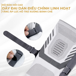 Băng bảo vệ đầu gối ECOFIT 7613 tăng áp xương bánh chè dạng lò xo – phiên bản nâng cao, có dây đeo
