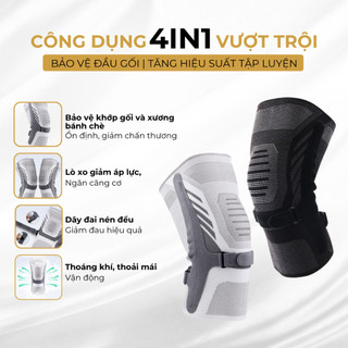 Băng bảo vệ đầu gối ECOFIT 7613 tăng áp xương bánh chè dạng lò xo – phiên bản nâng cao, có dây đeo