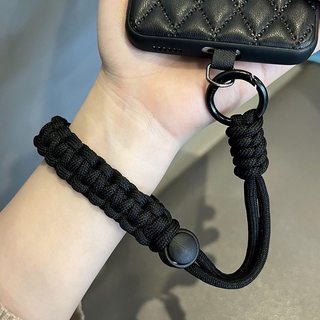 【Chamvn】Dây đeo điện thoại có thể điều chỉnh dây đeo tay rộng dệt tay cổ tay ngắn chống mất