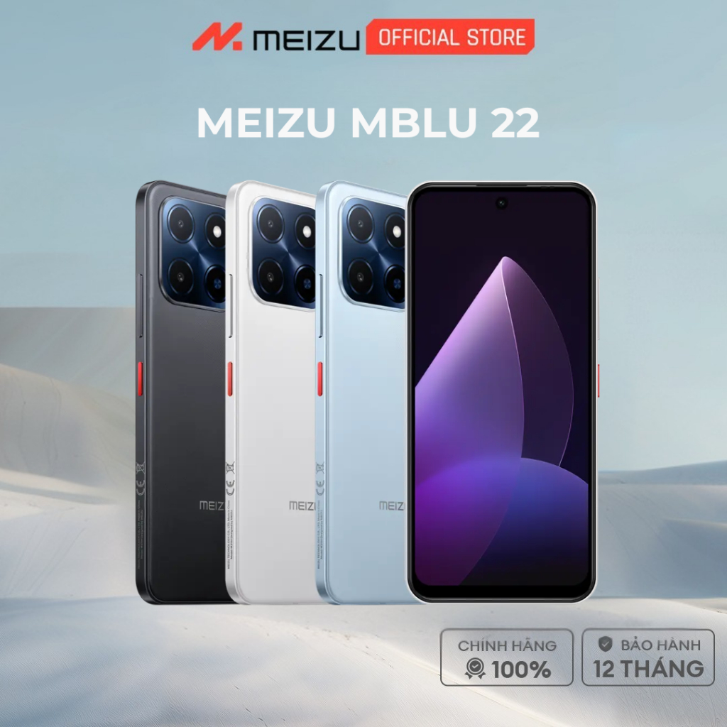[Mới] Điện Thoại Meizu Mblu 22 l Màn Hình 6.79" 90Hz l Pin 5000mAh | Chính hãng