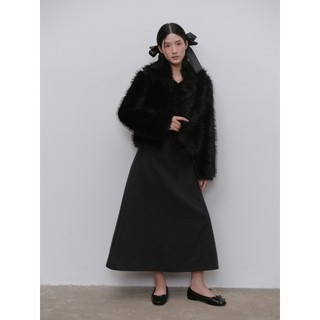 Áo khoác lông OLV thời trang sang trọng Fur Loose Coat nhiều màu phù hợp đi chơi đi tiệc