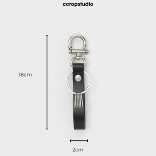 Móc khóa keychain Cleanfit, phụ kiện thời trang phối đồ phong cách tối giản (2*18cm) - CCROPSTUDIO