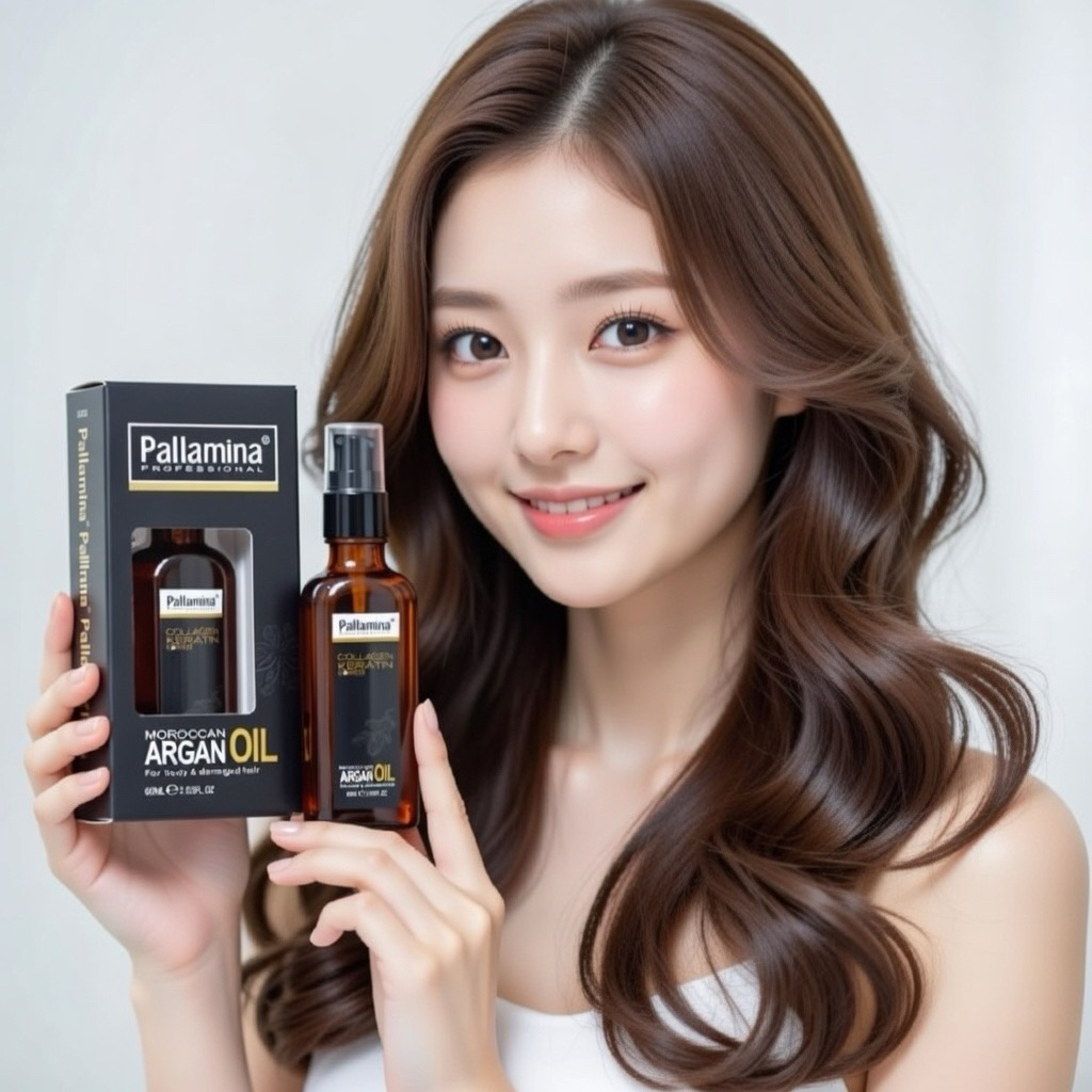 [Hương mới] Tinh dầu dưỡng tóc Pallamina Collagen Keratin phục hồi siêu mượt tóc 60ml