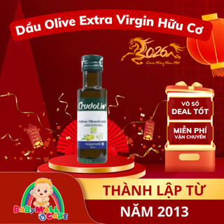 Dầu Olive Extra Virgin Hữu Cơ Crudolio – Ép Lạnh, Dùng Cho Bé Ăn Dặm | Babymall & Care