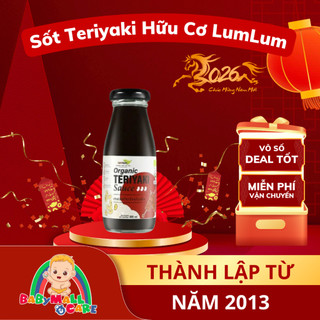 Sốt Teriyaki Hữu Cơ – LumLum Organic Teriyaki Sauce – Không Chất Bảo Quản, Ít Muối, An Toàn Cho Bé